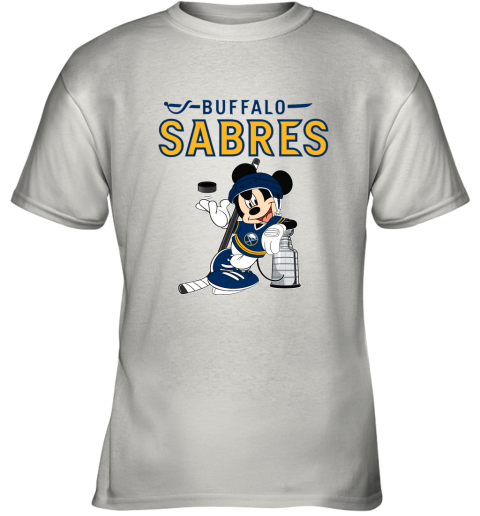 Mickey Buffalo Sabres With The Stanley Cup Hockey NHL Youth T-Shirt