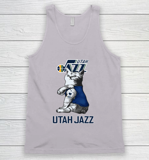 NBA Basketball My Cat Loves Utah Jazz Tank Top 3