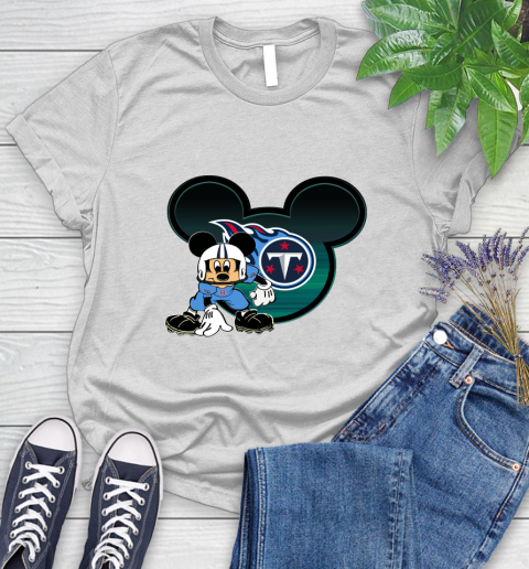 NFL Tennessee Titans Mickey Mouse Disney Football T Shirt Women's T-Shirt