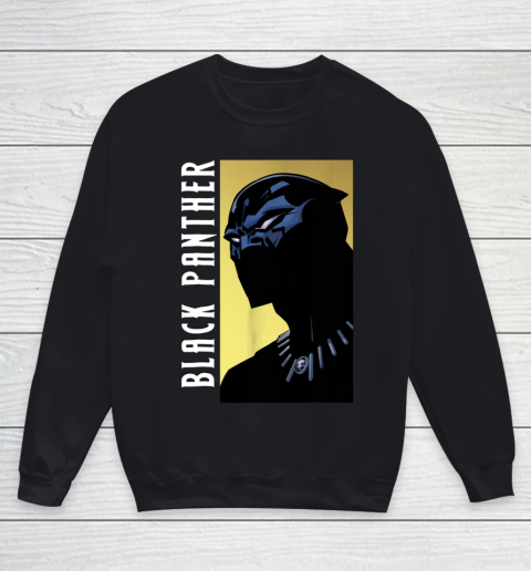 Marvel Black Panther Character Profile Intro Graphic Youth Sweatshirt