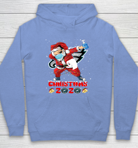 Philadelphia Eagles Funny Santa Claus Dabbing Christmas 2020 NFL Hoodie 8