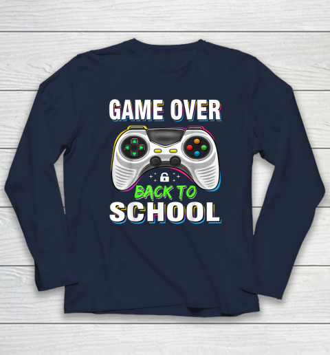 Back to School Funny Game Over Teacher Student Long Sleeve T-Shirt 8