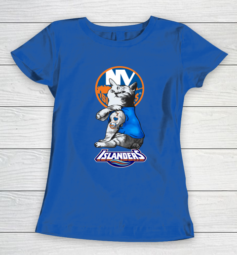 NHL My Cat Loves New York Islanders Hockey Women's T-Shirt 8