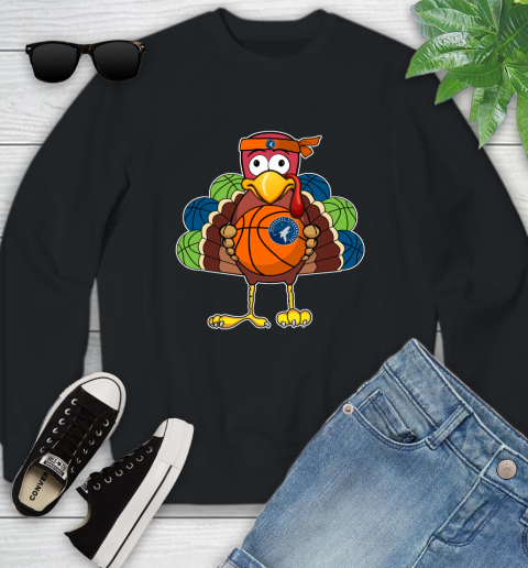 Minnesota Timberwolves Turkey thanksgiving day Youth Sweatshirt 2