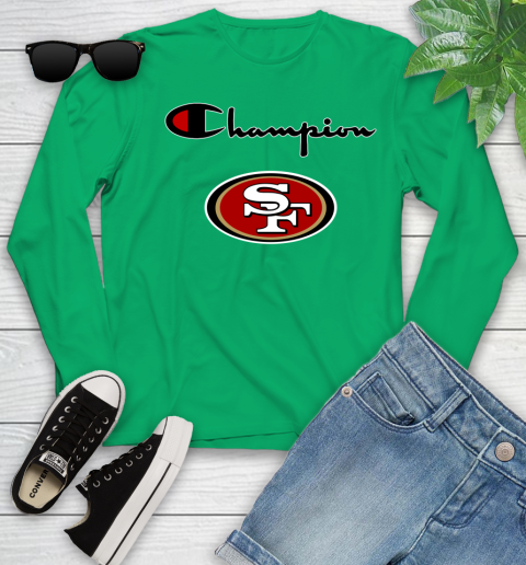 NFL Football San Francisco 49ers Champion Shirt Youth Long Sleeve 4