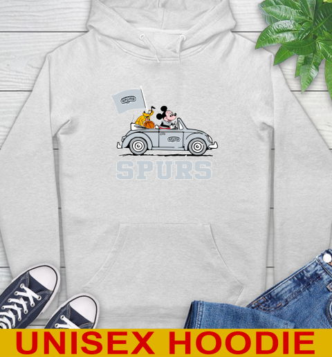NBA Basketball San Antonio Spurs Pluto Mickey Driving Disney Shirt Hoodie