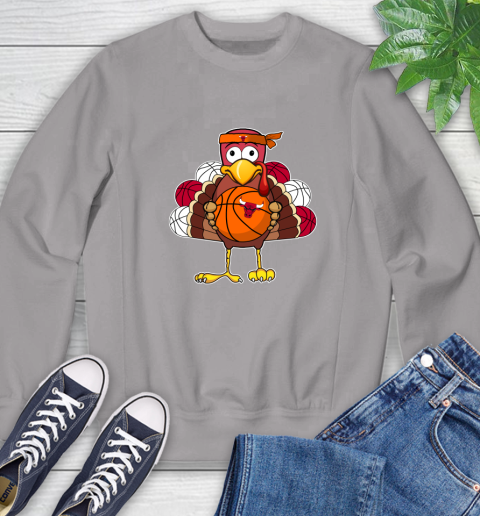Chicago Bulls Turkey thanksgiving day Sweatshirt 5