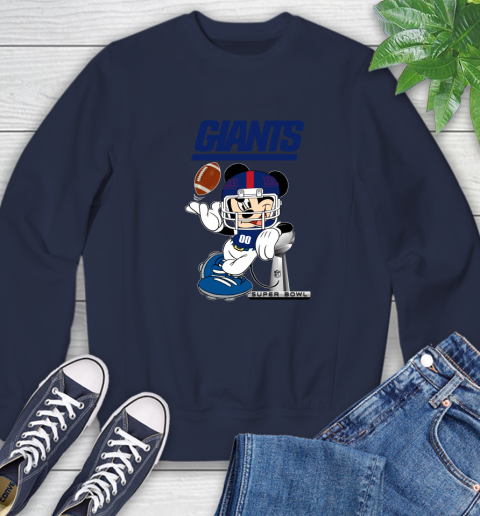 NFL newyork giants Mickey Mouse Disney Super Bowl Football T Shirt Sweatshirt 3