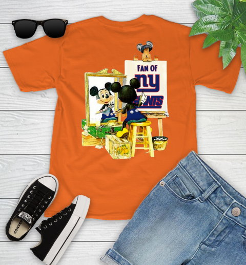 NFL Football New York Giants Mickey Drawing Shirt 101