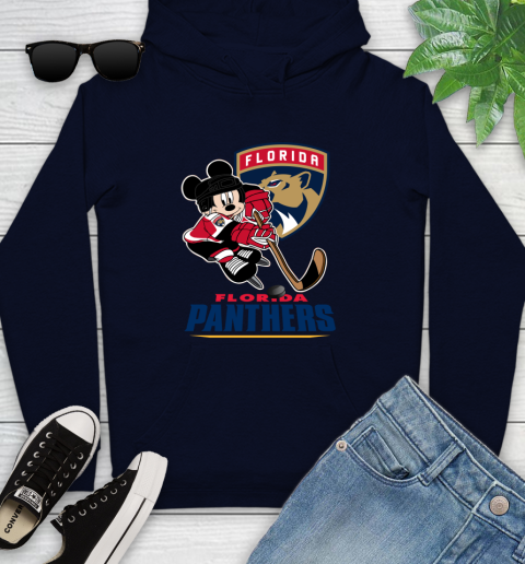 NHL Florida Panthers Mickey Mouse Disney Hockey T Shirt Youth Hoodie 4