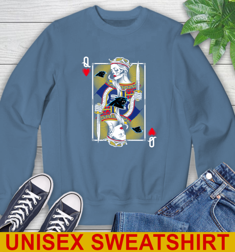 NFL Football Carolina Panthers The Queen Of Hearts Card Shirt Sweatshirt 10