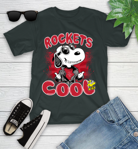 NBA Basketball Houston Rockets Cool Snoopy Shirt Youth T-Shirt 5