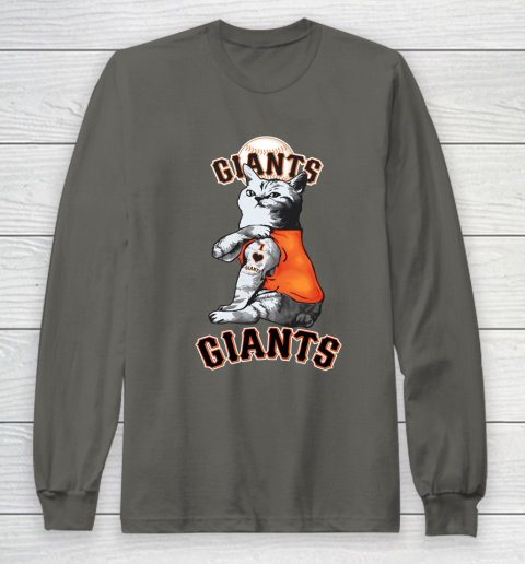 MLB Baseball My Cat Loves San Francisco Giants Long Sleeve T-Shirt 5