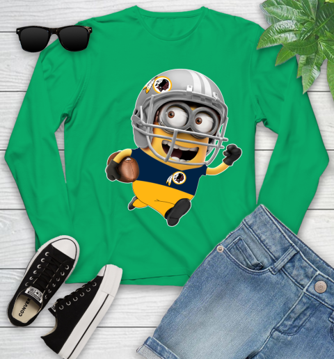 NFL Washington Redskins Minions Disney Football Sports Youth Long Sleeve 6