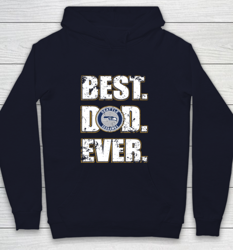 NFL Seattle Seahawks Football Best Dad Ever Family Shirt Youth Hoodie 2