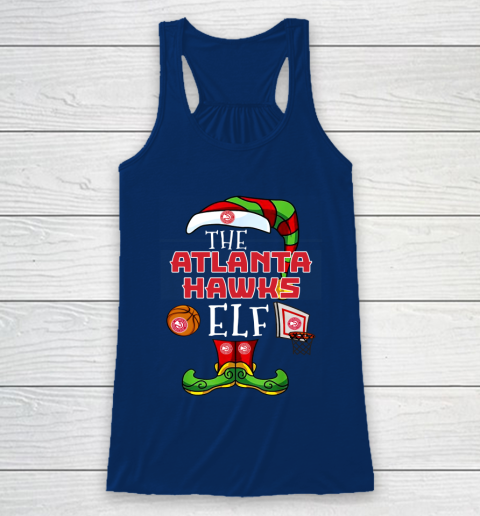 Atlanta Hawks Christmas ELF Funny NBA Racerback Tank 6