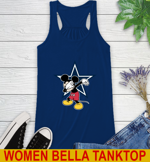 Dallas Cowboys NFL Football Dabbing Mickey Disney Sports Racerback Tank 9