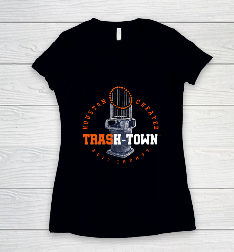 Trash Town Houston Cheated Women's V-Neck T-Shirt