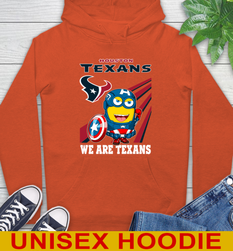 NFL Football Houston Texans Captain America Marvel Avengers Minion Shirt Hoodie 4