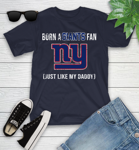 NFL New York Giants Football Loyal Fan Just Like My Daddy Shirt Youth T-Shirt 2