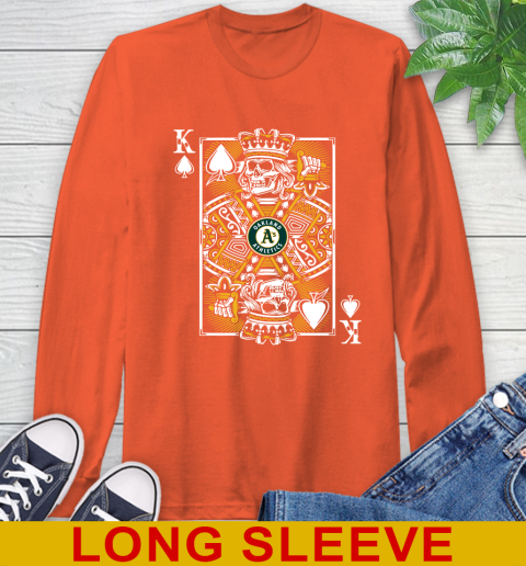 Oakland Athletics MLB Baseball The King Of Spades Death Cards Shirt Long Sleeve T-Shirt 4
