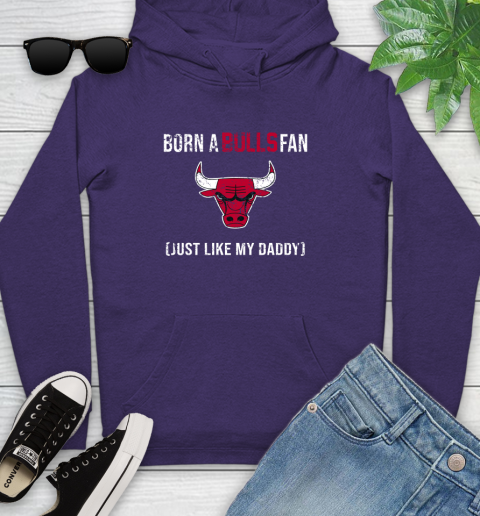 NBA Chicago Bulls Loyal Fan Just Like My Daddy Basketball Shirt Youth Hoodie 5