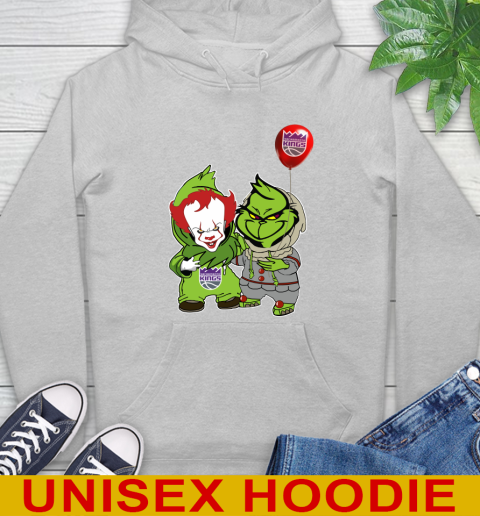 Sacramento Kings Baby Pennywise Grinch Christmas NBA Basketball Hoodie 6