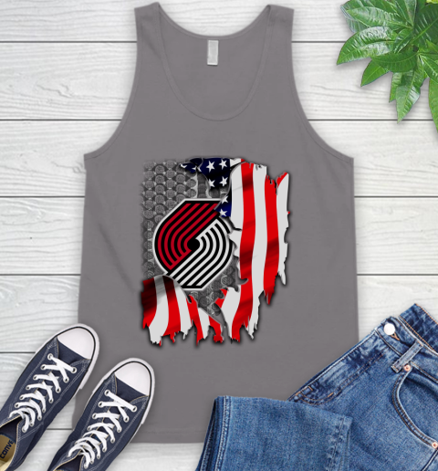 Portland Trail Blazers NBA Basketball American Flag Tank Top 6