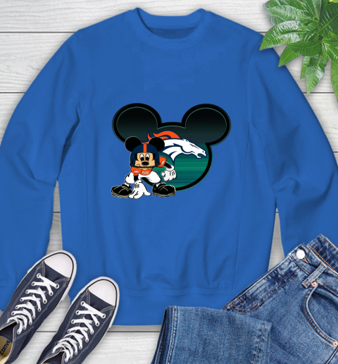 NFL Denver Broncos Mickey Mouse Disney Football T Shirt Sweatshirt 8