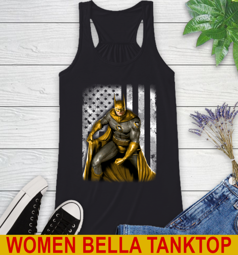 Pittsburgh Penguins NHL Hockey Batman DC American Flag Shirt Racerback Tank