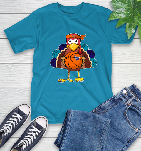 Charlotte Hornets Turkey thanksgiving day T-Shirt 8