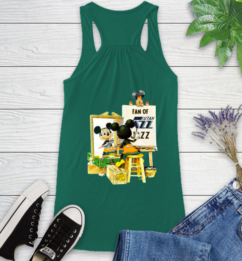 NBA Basketball Utah Jazz Mickey Drawing Shirt 40