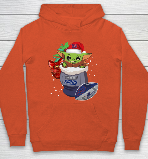New York Giants Christmas Baby Yoda Star Wars Funny Happy NFL Hoodie 5