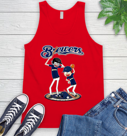 MLB Milwaukee Brewers Rick And Morty Baseball 75