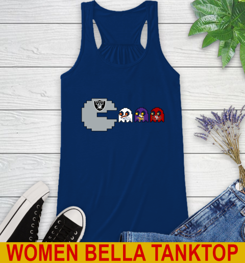 Oakland Raiders NFL Football Pac Man Champion Racerback Tank 9
