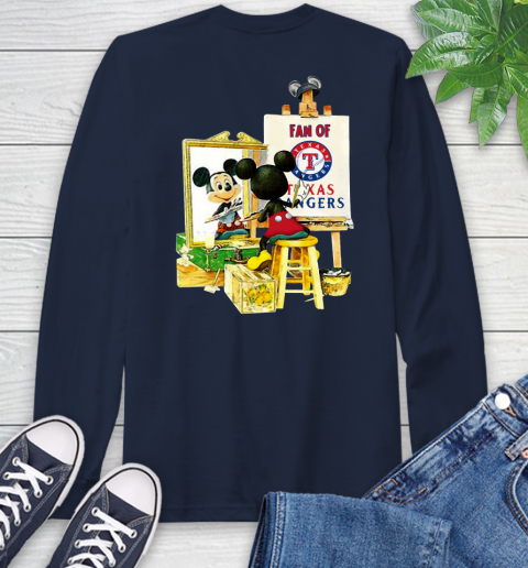 MLB Baseball Texas Rangers Mickey Drawing Shirt 56