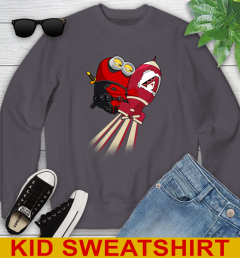 MLB Baseball Arizona Diamondbacks Deadpool Minion Marvel Shirt Youth Sweatshirt 5