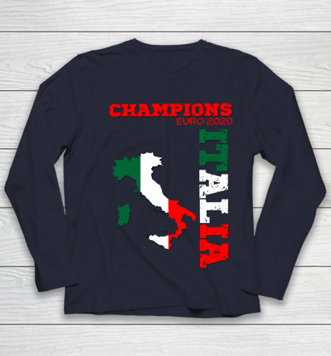 Italy Champions Euro 2020 played in 2021 Youth Long Sleeve 2