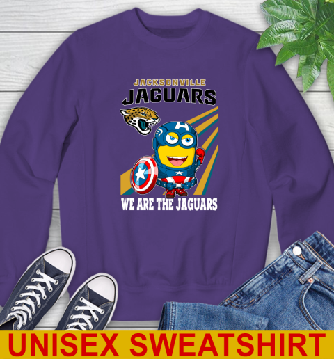 NFL Football Jacksonville Jaguars Captain America Marvel Avengers Minion Shirt Sweatshirt 4