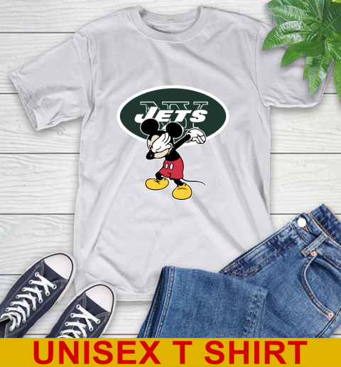 New York Jets NFL Football Dabbing Mickey Disney Sports T-Shirt 12