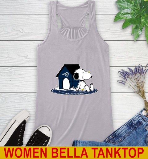 NFL Football Los Angeles Rams Snoopy The Peanuts Movie Shirt Racerback Tank 5