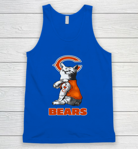 NFL Football My Cat Loves Chicago Bears Tank Top 4