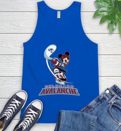 NHL Hockey Colorado Avalanche Cheerful Mickey Mouse Shirt Tank Top 5