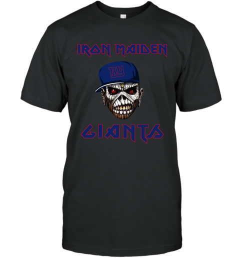 NFL New York Giants Iron Maiden Rock Band Music Football Sports FmOn386rKyx classic t shirt 2 95 151514 front black