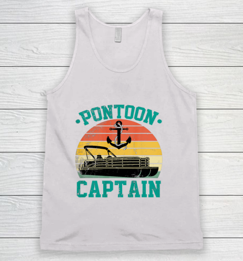 Pontoon Captain Funny Boaters Or Boat Driving Lovers Tank Top