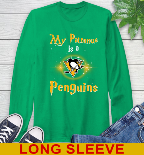 Nhl hockey Harry Potter my patronus is a Pittsburgh penguins shirt