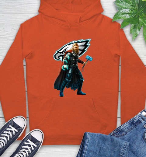 NFL Thor Avengers Endgame Football Philadelphia Eagles Hoodie 5