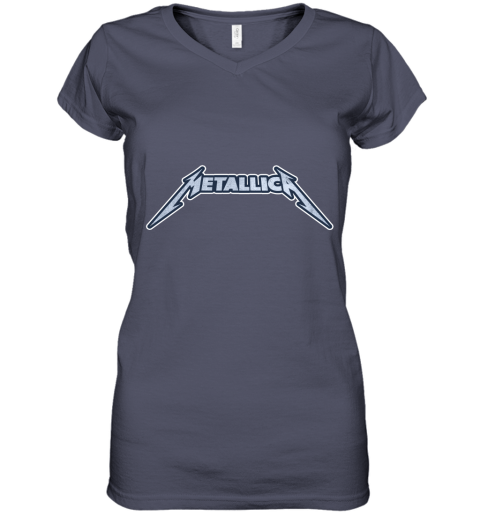 Vintage Metallica Band Rock Metal Women's V-Neck T-Shirt