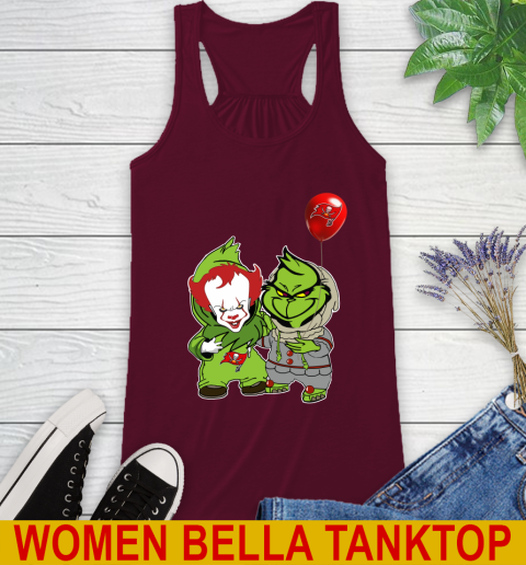 Tampa Bay Buccaneers Baby Pennywise Grinch Christmas NFL Football Racerback Tank 3
