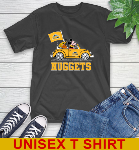 NBA Basketball Denver Nuggets Pluto Mickey Driving Disney Shirt T-Shirt 2